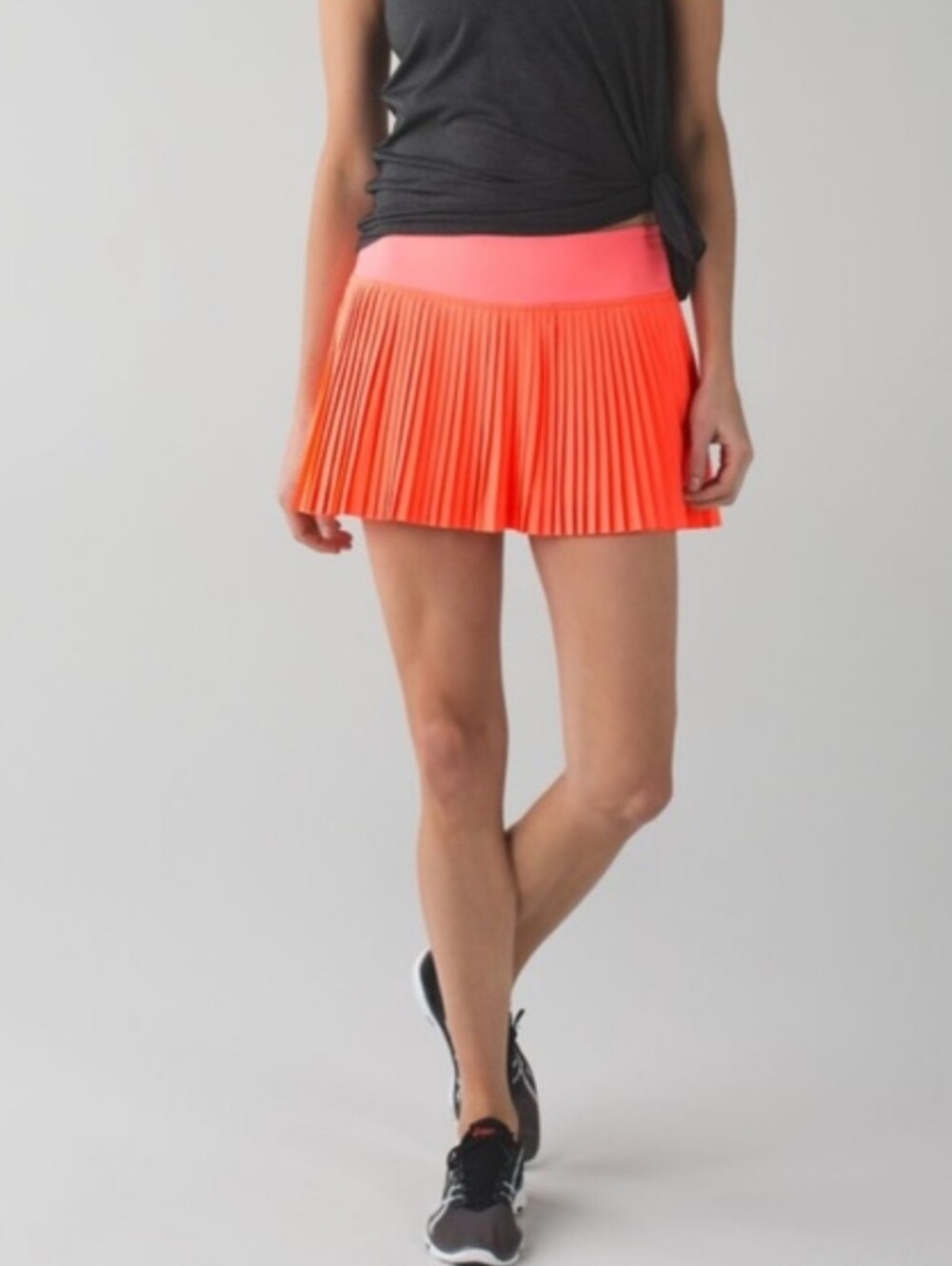 LULULEMON PLEAT to street  Coral-Orange Women’s Skirt